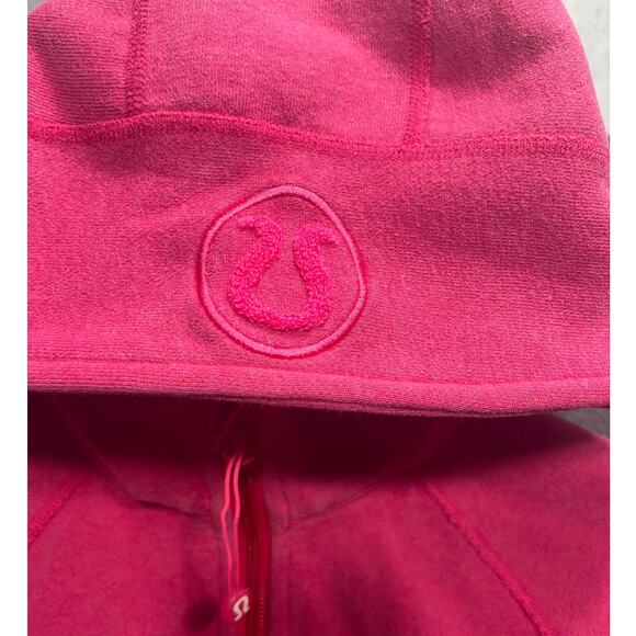 Lululemon Scuba Hoodie Full Zipper Color Pink Womens Size 4 - Picture 2 of 8